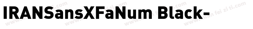 IRANSansXFaNum Black字体转换